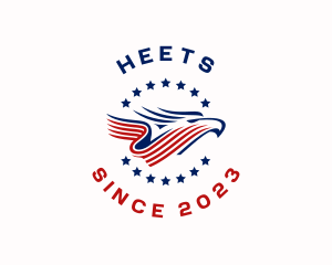 Eagle Patriotic Bird Logo