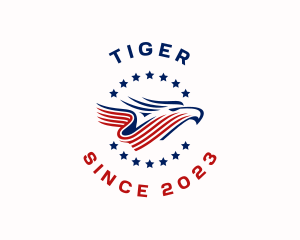 Eagle Patriotic Bird Logo