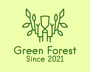 Green Forest Branch logo design