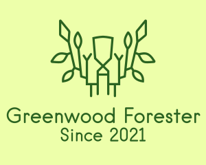 Green Forest Branch logo design