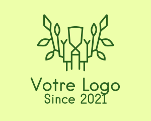 Environment Friendly - Green Forest Branch logo design