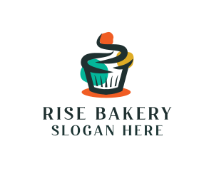 Sourdough - Cupcake Desert Bakery logo design