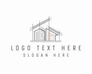 Roofing - House Building Structure logo design