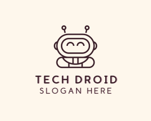 Droid - Android Robot Toy logo design