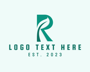 Farming - Eco Friendly Farm Letter R logo design