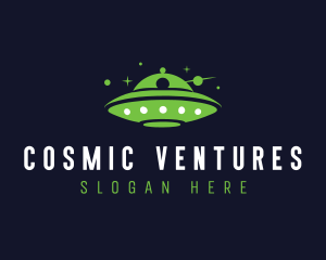 Spaceship UFO Spacecraft logo design