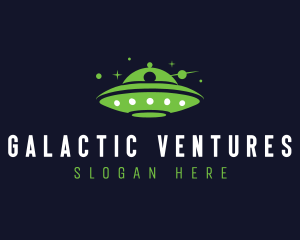 Spaceship UFO Spacecraft logo design