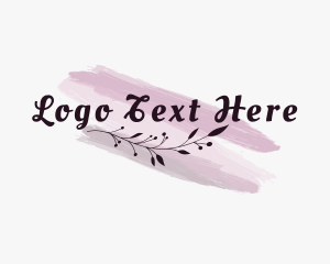 Feminine - Feminine Watercolor Business logo design