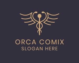 Luxury Caduceus Medicine Logo