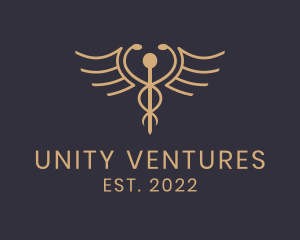 Obstetrician - Luxury Caduceus Medicine logo design