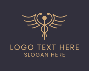 Luxury Caduceus Medicine Logo