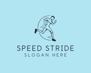 Runner - Athletic Marathon Runner logo design