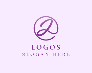 Violet - Fashion Cosmetics Letter A logo design