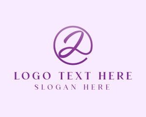 Purple - Fashion Cosmetics Letter A logo design