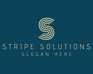 Modern Stripe Business logo design