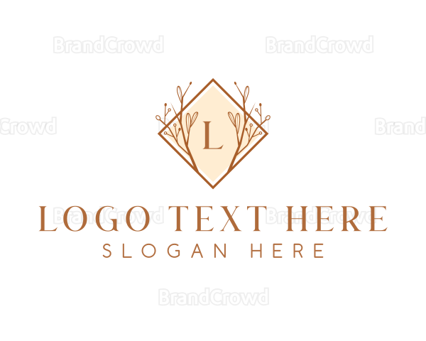 Floral Elegant Ornament Logo