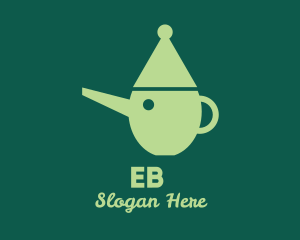 Fairy Tale - Green Teapot Pinocchio logo design