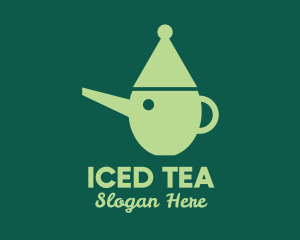 Green Teapot Pinocchio logo design