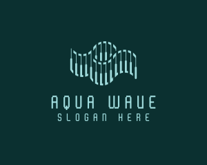 Technology Wave Science logo design