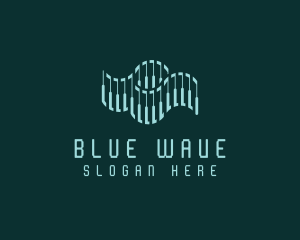 Technology Wave Science logo design