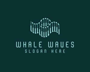 Technology Wave Science logo design