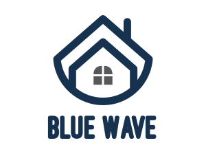 Blue Bowl House logo design