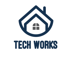 Blue Bowl House logo design