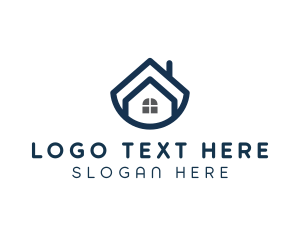 Blue Bowl House logo design