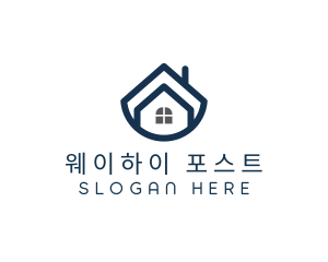 Blue Bowl House logo design