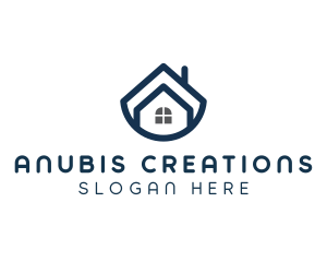 Blue Bowl House logo design