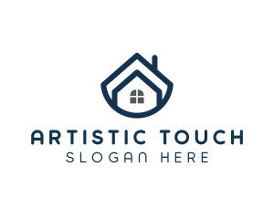 Blue Bowl House logo design