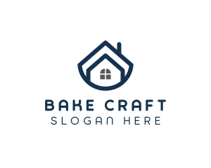 Blue Bowl House logo design