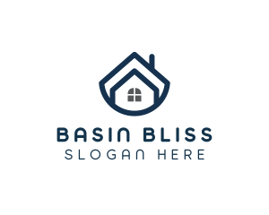 Blue Bowl House logo design