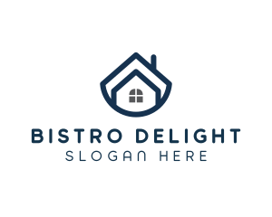 Blue Bowl House logo design