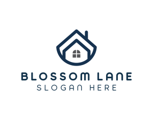 Blue Bowl House logo design