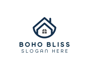 Blue Bowl House logo design