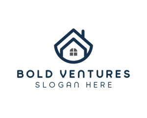 Blue Bowl House logo design