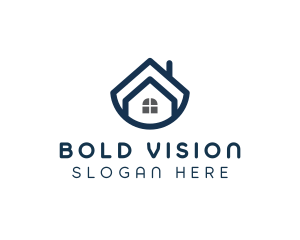 Blue Bowl House logo design