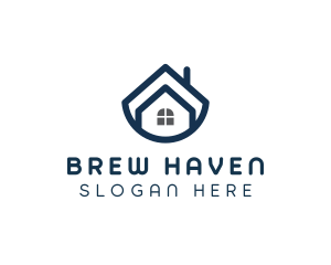 Blue Bowl House logo design