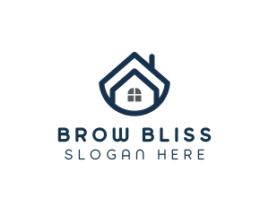 Blue Bowl House logo design