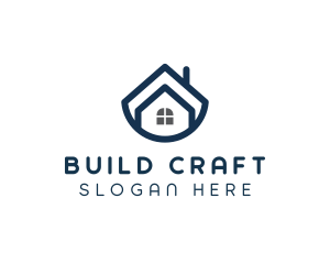 Blue Bowl House logo design