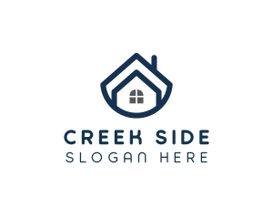 Blue Bowl House logo design