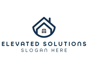 Blue Bowl House logo design