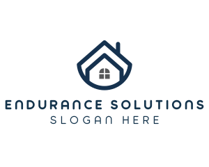 Blue Bowl House logo design