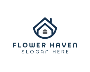 Blue Bowl House logo design