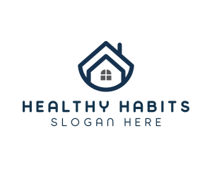 Blue Bowl House logo design