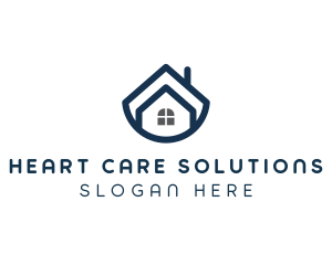 Blue Bowl House logo design