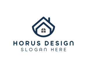 Blue Bowl House logo design