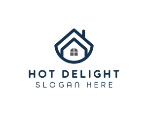 Blue Bowl House logo design