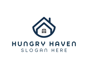 Blue Bowl House logo design